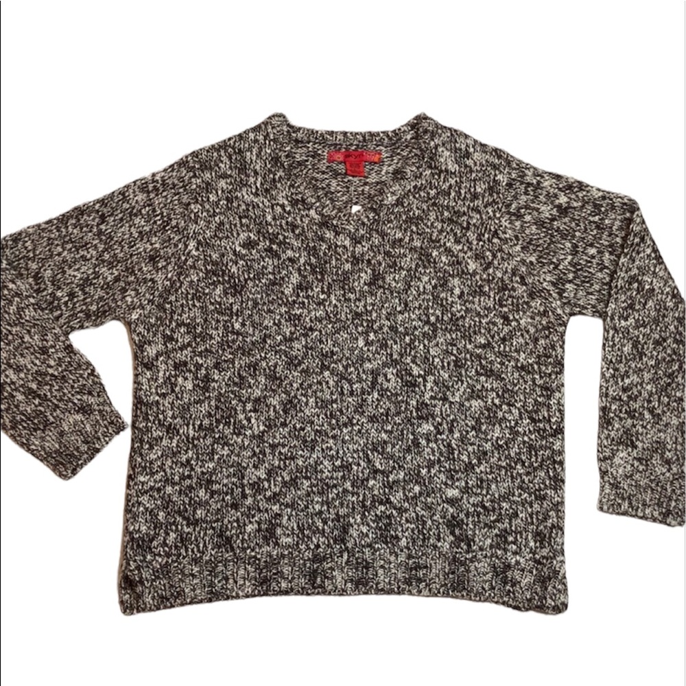 Skyr Marled V-Neck Sweater Size L